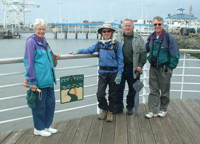 Donna Thomas on the Ferry